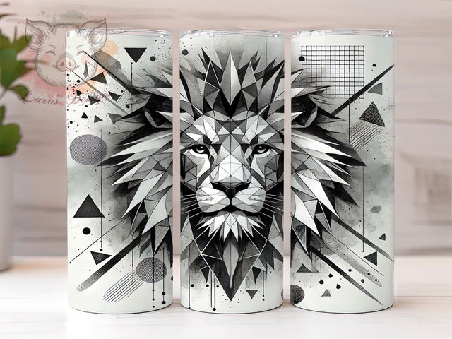 Safari Lion Face 20oz Tumbler Wrap, Sublimation Tumbler, 20oz Tumbler Wrap, Animal Face Tumbler, Cute Tumbler Design, Personalized Tumblers, Safari Tumbler Sublimation Sublimation Lara' s Designs 