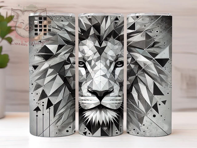 Safari Lion Face 20oz Tumbler Wrap, Sublimation Tumbler, 20oz Tumbler Wrap, Animal Face Tumbler, Cute Tumbler Design, Personalized Tumblers, Safari Tumbler Sublimation Sublimation Lara' s Designs 