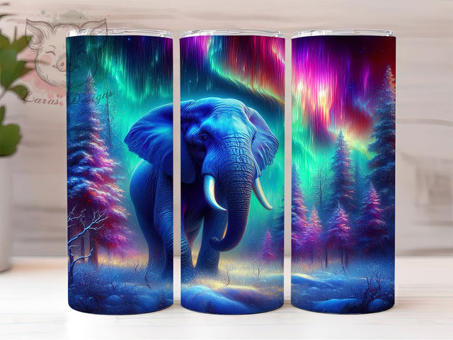Safari Tusker Wildlife Elephant Tumbler Wrap, Tusker Elephant PNG, Wildlife Sublimation, 20oz Animal Wrap, African Elephant Design, Safari Tumbler Art, Nature Lover Tumbler Sublimation Lara' s Designs 