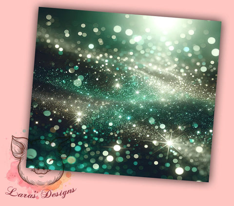 Sage Green Glitter, Chunky Glitter Tumbler, Glitter Background, 20oz Tumbler, Sparkly Design, Custom Glitter Tumbler, Sublimation Wrap Sublimation Lara' s Designs 
