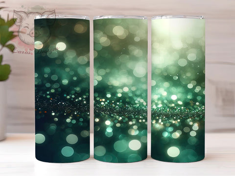 Sage Green Glitter, Chunky Glitter Tumbler, Glitter Background, 20oz Tumbler, Sparkly Design, Custom Glitter Tumbler, Sublimation Wrap Sublimation Lara' s Designs 