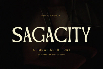Sagecity - Rough Serif Font Alpaprana Studio 