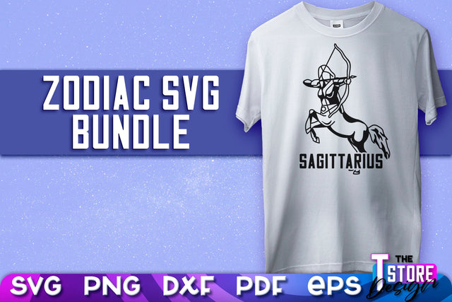 Sagittarius SVG Design | Astrology | Zodiac SVG v.2 SVG The T Store Design 