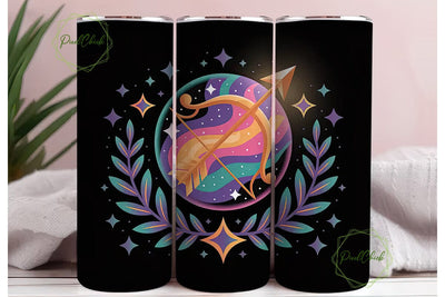 Sagittarius Zodiac 20oz Tumbler Wrap Sublimation PixelChick 