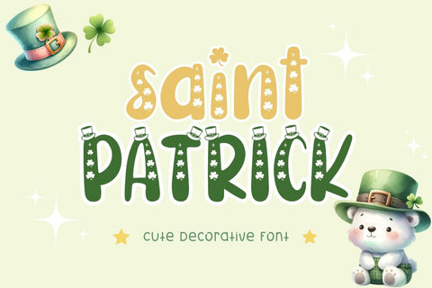 Saint Patrick - Decorative Font Font AnningArts Design 