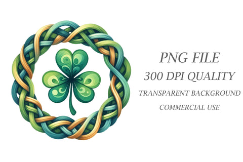 Saint Patrick's A Cute Clipart Sublimation Rupkotha 