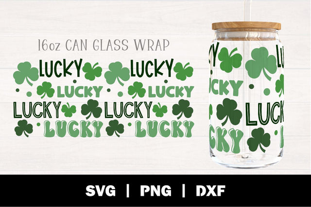 Saint Patrick's Day Can Glass Wrap SVG SVG Ollive Studio 