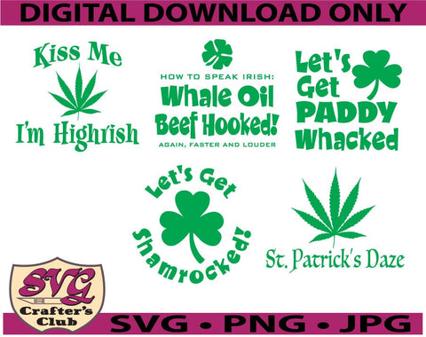 Saint Patrick's Day Design Bundle SVG for Cricuts and Silhouettes SVG SVG Crafter's Club 