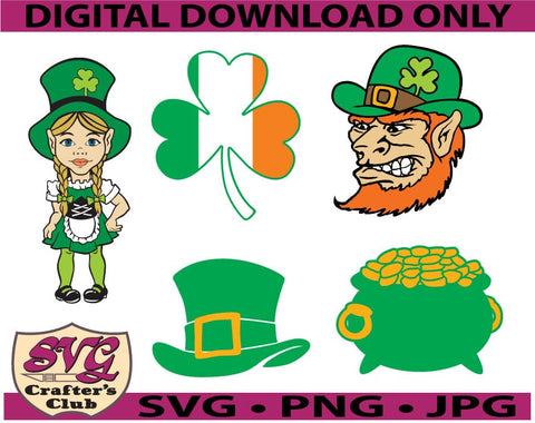 Saint Patrick's Day Design Bundle SVG for Cricuts and Silhouettes SVG SVG Crafter's Club 