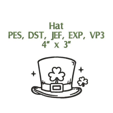 Saint Patrick’s Day Embroidery Designs Bundle, Lucky Shamrock Dog Leprechaun Hat Beer Mug Pot of Gold, Machine Embroidery Files PES DST JEF EXP VP3 Embroidery/Applique DESIGNS Stitched Haus 