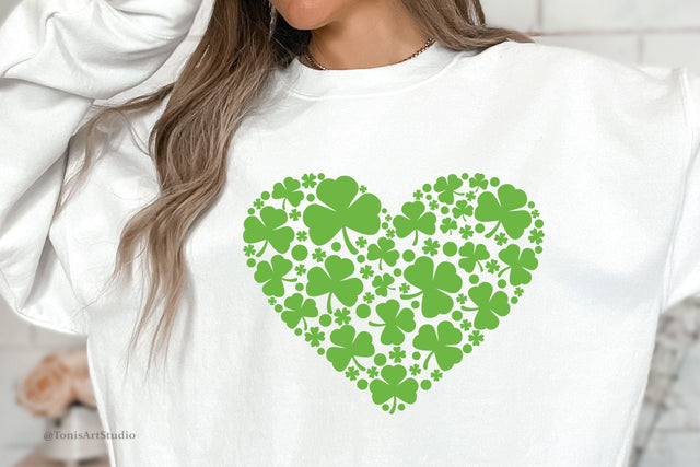 Saint Patrick's Day Heart SVG Cut Files SVG TonisArtStudio 