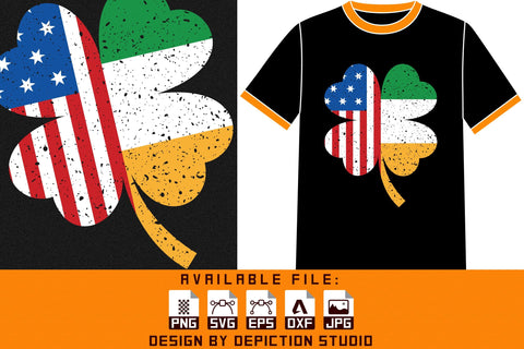 Saint Patrick's Day T-Shirt, Shamrock Shirt Print Template Sketch DESIGN Depiction Studio 