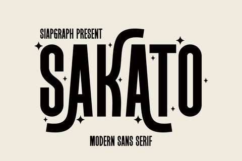 Sakato - Modern Sans Serif Font Font Masyafi Studio 