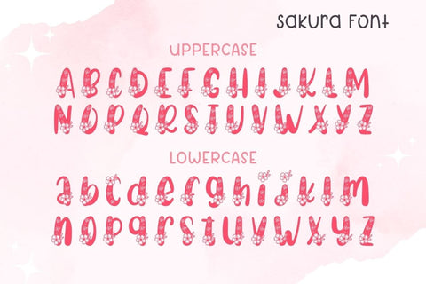 Sakura - Decorative Font Font AnningArts Design 