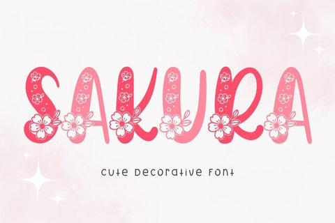 Sakura - Decorative Font Font AnningArts Design 