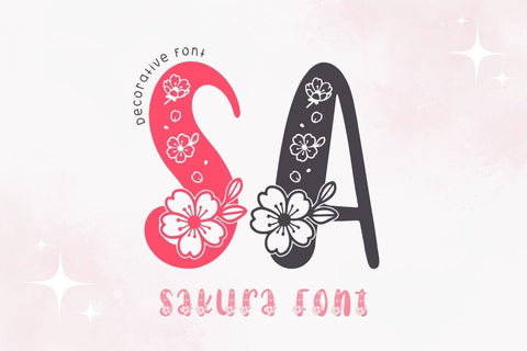 Sakura - Decorative Font Font AnningArts Design 