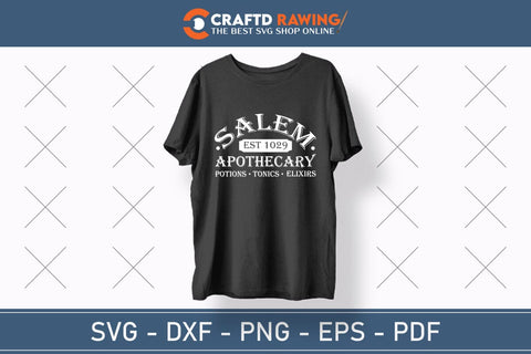Salem Apothecary Halloween Design Potions Elixirs And Tonics Svg Cut Files Halloween Svg, Halloween Png , Halloween Clipart, Ghost Svg, Halloween Shirt Svg, Hippie Svg, Retro Svg, Svg Bundle, Sublimation Designs SVG Debashish Barman 