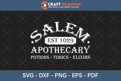 Salem Apothecary Halloween Design Potions Elixirs And Tonics Svg Cut Files Halloween Svg, Halloween Png , Halloween Clipart, Ghost Svg, Halloween Shirt Svg, Hippie Svg, Retro Svg, Svg Bundle, Sublimation Designs SVG Debashish Barman 