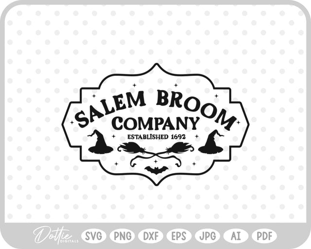 Salem Witch Halloween SVG DottieDigitals 