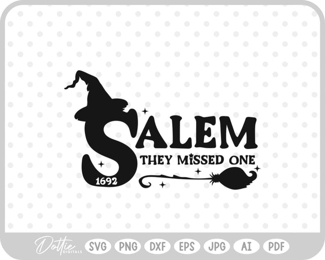 Salem Witch Halloween SVG DottieDigitals 