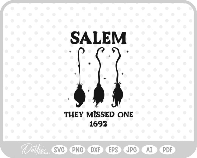 Salem Witch Halloween SVG DottieDigitals 