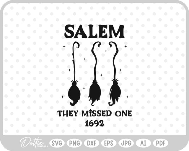 Salem Witch Halloween SVG DottieDigitals 