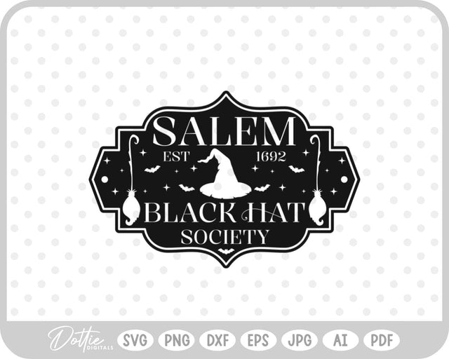 Salem Witch Halloween SVG DottieDigitals 