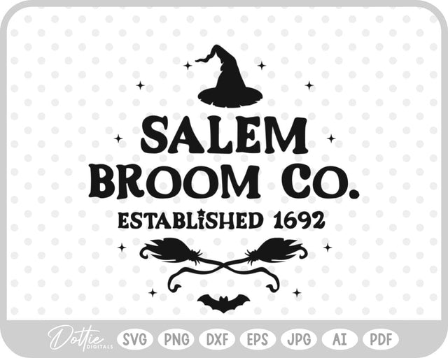 Salem Witch Halloween SVG DottieDigitals 