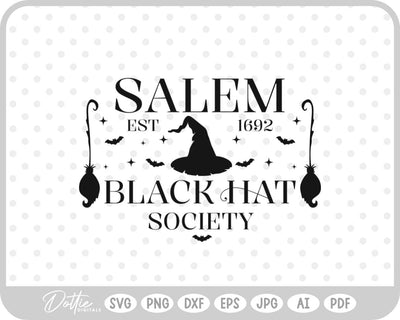 Salem Witch Halloween SVG DottieDigitals 