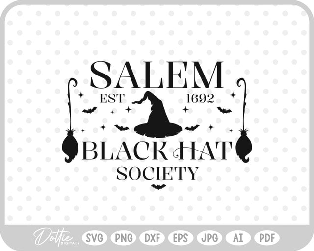 Salem Witch Halloween SVG DottieDigitals 