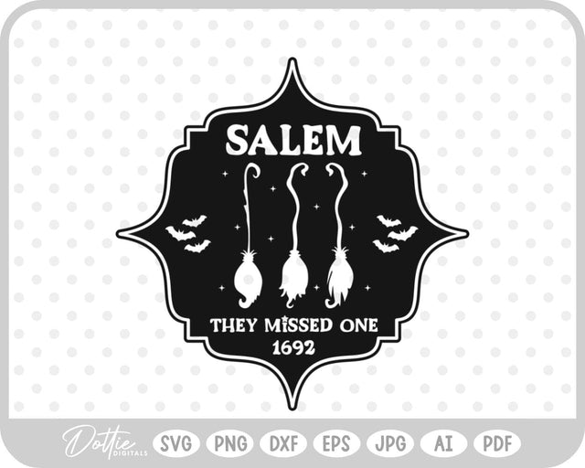 Salem Witch Halloween SVG DottieDigitals 