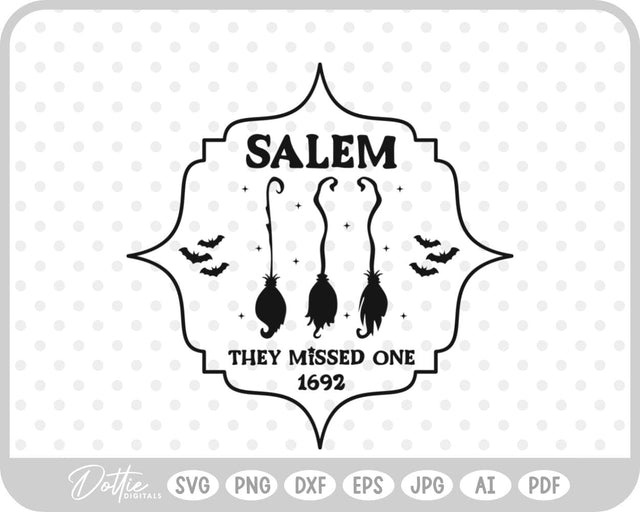 Salem Witch Halloween SVG DottieDigitals 