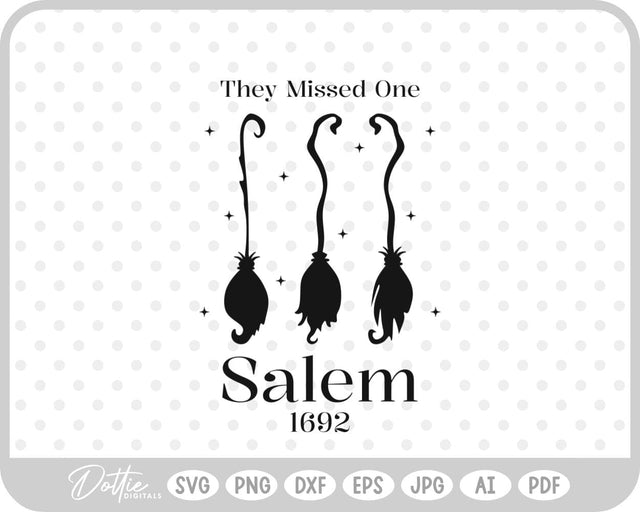 Salem Witch Halloween SVG DottieDigitals 