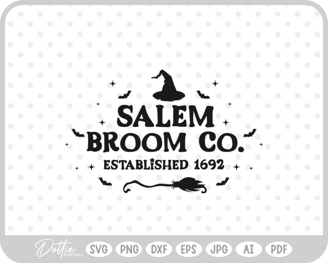 Salem Witch Halloween SVG DottieDigitals 