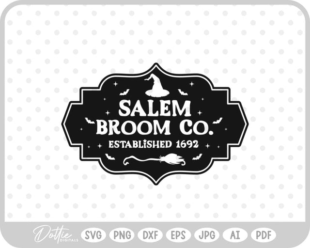 Salem Witch Halloween SVG DottieDigitals 