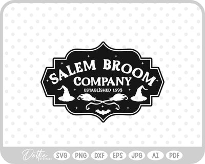 Salem Witch Halloween SVG DottieDigitals 