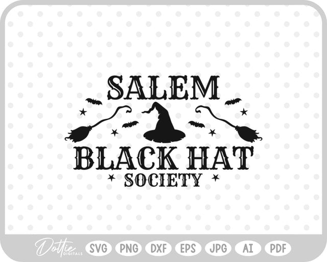 Salem Witch Halloween SVG DottieDigitals 