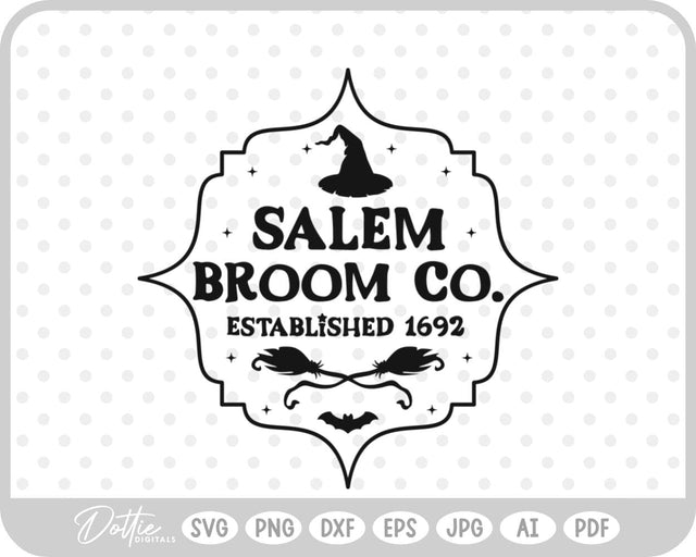 Salem Witch Halloween SVG DottieDigitals 