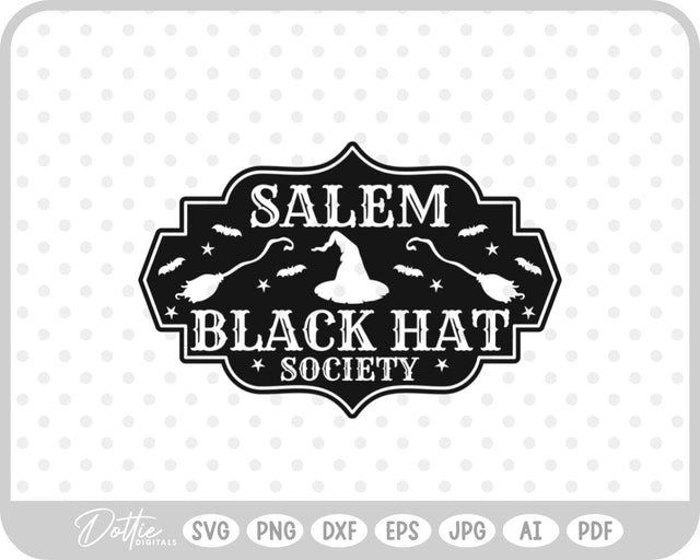 Salem Witch Halloween SVG DottieDigitals 