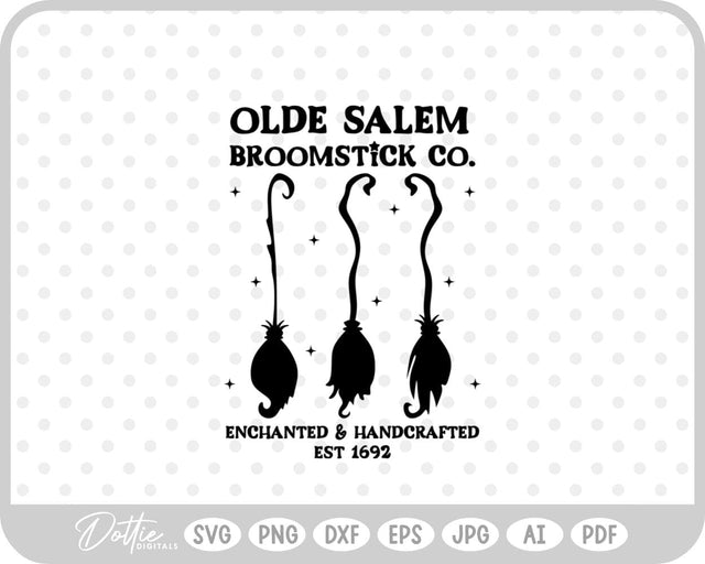 Salem Witch Halloween SVG DottieDigitals 