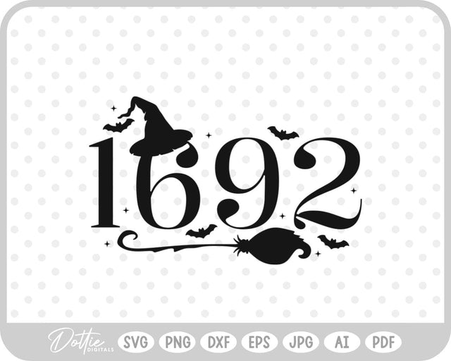 Salem Witch Halloween SVG DottieDigitals 