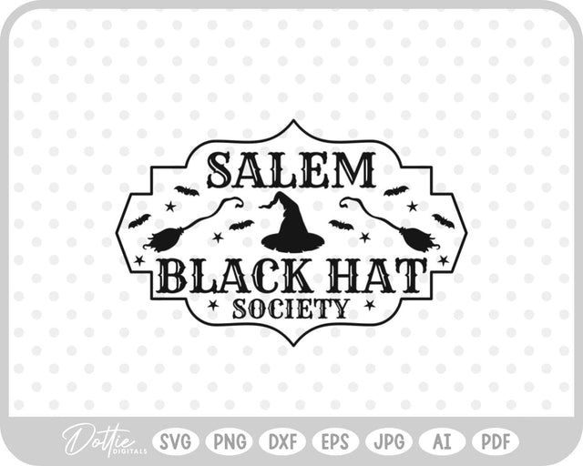 Salem Witch Halloween SVG DottieDigitals 