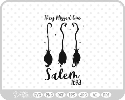 Salem Witch Halloween SVG DottieDigitals 
