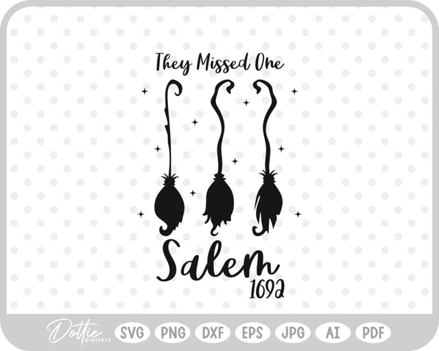Salem Witch Halloween SVG DottieDigitals 