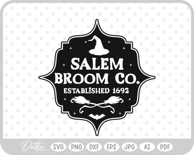 Salem Witch Halloween SVG DottieDigitals 