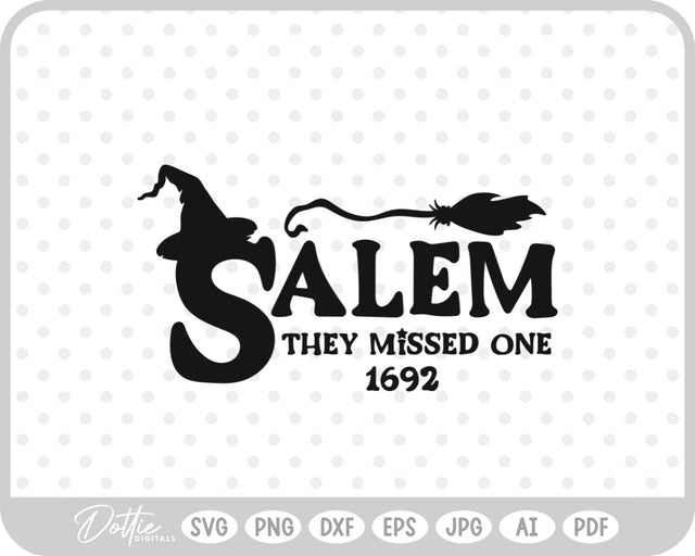 Salem Witch Halloween SVG DottieDigitals 