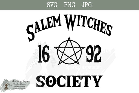 Salem Witches Society JPG, PNG, and SVG Digital Download SVG Willow Paige Farms 