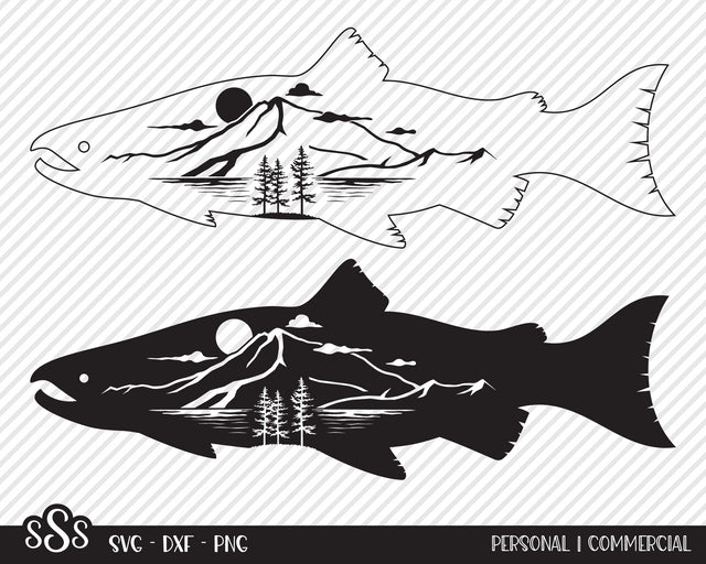 Salmon Bundle | Outdoor SVG SVG Texas Southern Cuts 