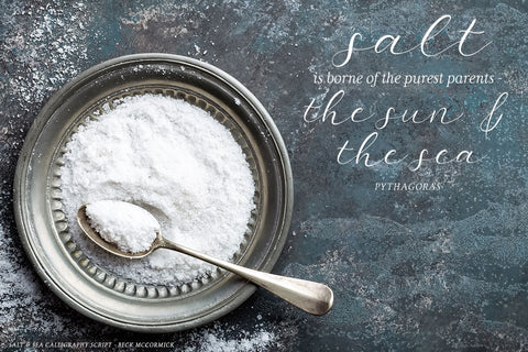 Salt and Sea Calligraphy Font Font Beck McCormick 
