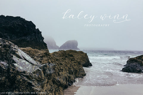 Salt and Sea Calligraphy Font Font Beck McCormick 